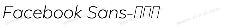 Facebook Sans字体转换